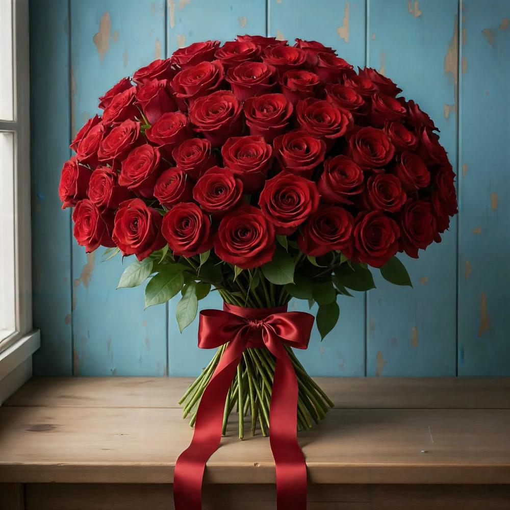 Букет Красные розы Блэк Меджик в Ундоры