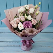 Букет цветов из:  Розы и Лизиантусы в Ундоры