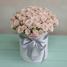 Цветочная композиция из Розы в шляпной коробке в Ундоры