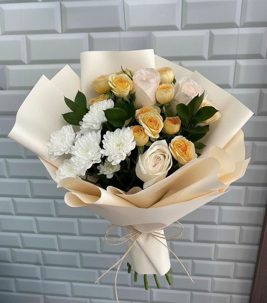 Букет цветов из: Розы и Хризантемы в Ундоры