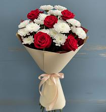 Букет цветов из:  Розы и Хризантемы в Ундоры