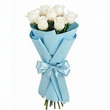 Букет 7 белых роз Проуд в Ундоры