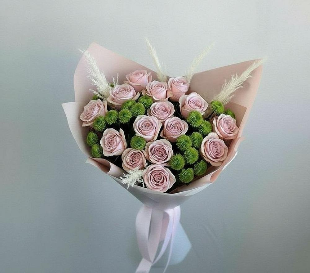 Букет цветов из: Розы и Хризантемы в Ундоры