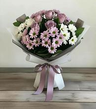 Букет цветов из:  Хризантемы и Розы в Ундоры