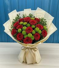 Букет цветов из:  Розы и Хризантемы в Ундоры