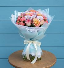 Букет цветов из:  Хризантемы и Розы в Ундоры