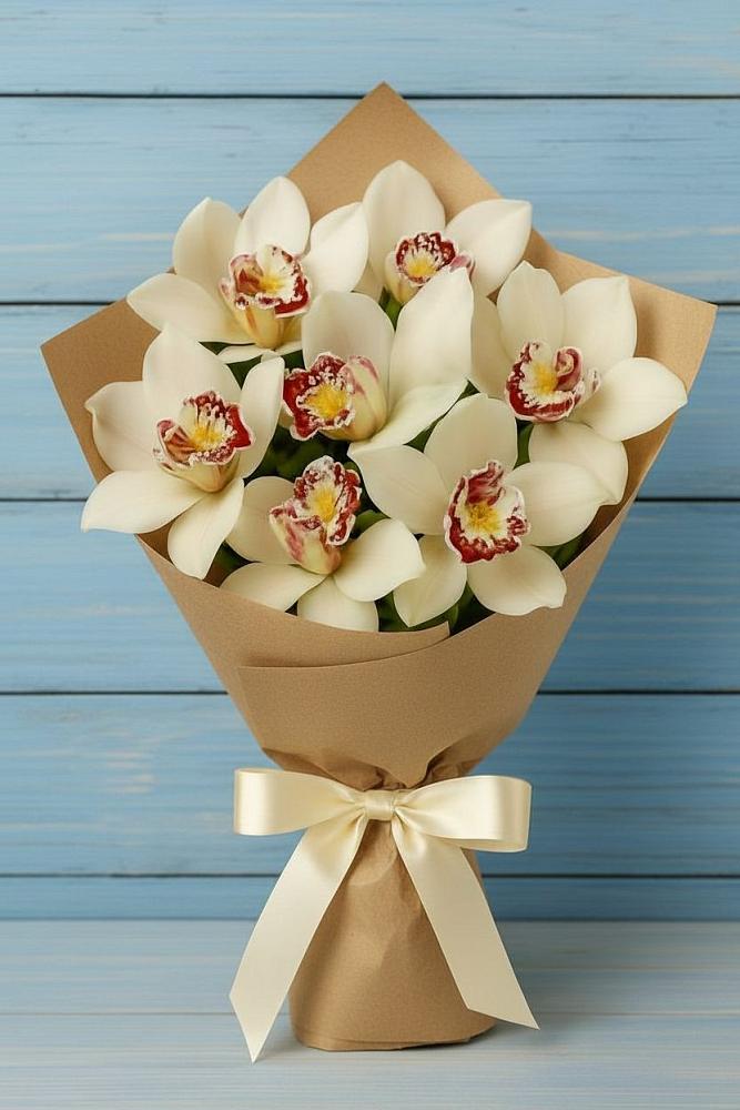 Букет цветов из: Орхидеи и Розы в Ундоры